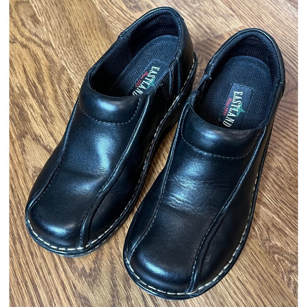EASTLAND Tracie Slip On Loafer Black Leather Women’s Shoes Size 7 M